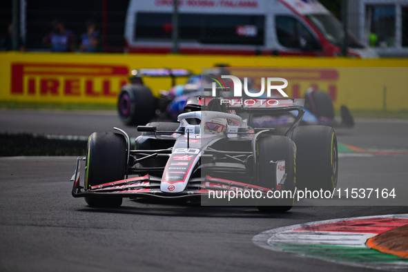 Kevin Magnussen of Haas F1 Team drives his single-seater during the race of the Italian GP, the 16th round of the Formula 1 World Championsh...