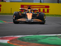 Oscar Piastri of the McLaren F1 Team drives his single-seater during the race of the Italian GP, the 16th round of the Formula 1 World Champ...