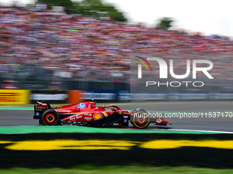 Carlos Sainz of Scuderia Ferrari drives his single-seater during the race of the Italian GP, the 16th round of the Formula 1 World Champions...