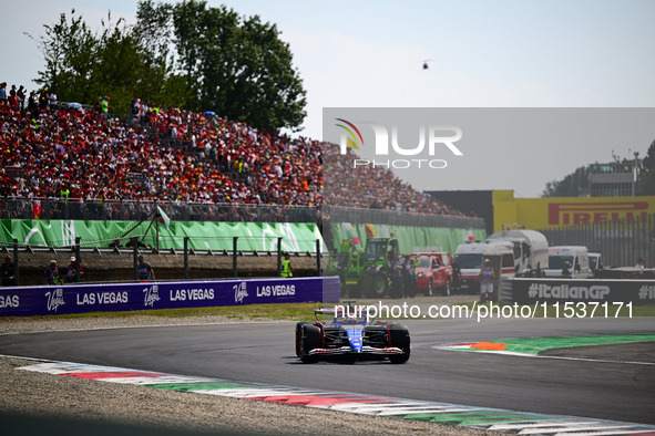 Daniel Ricciardo of Visa Cash-Up Racing Bulls drives his single-seater during the race of the Italian GP, the 16th round of the Formula 1 Wo...