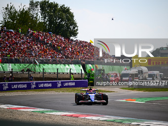 Daniel Ricciardo of Visa Cash-Up Racing Bulls drives his single-seater during the race of the Italian GP, the 16th round of the Formula 1 Wo...