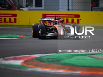 Charles Leclerc of Scuderia Ferrari drives his single-seater during the race of the Italian GP, the 16th round of the Formula 1 World Champi...