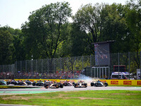 The race of the Italian GP, the 16th round of the Formula 1 World Championship, starts in Autodromo Nazionale di Monza, Monza, Lombardy, Ita...