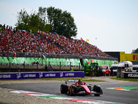 Carlos Sainz of Scuderia Ferrari drives his single-seater during the race of the Italian GP, the 16th round of the Formula 1 World Champions...