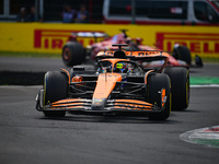 Oscar Piastri of the McLaren F1 Team drives his single-seater during the race of the Italian GP, the 16th round of the Formula 1 World Champ...