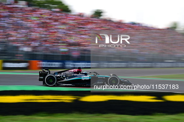 George Russell of Mercedes-AMG Petronas drives his single-seater during the race of the Italian GP, the 16th round of the Formula 1 World Ch...