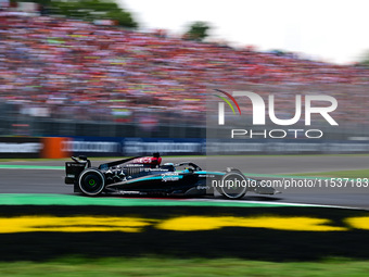 George Russell of Mercedes-AMG Petronas drives his single-seater during the race of the Italian GP, the 16th round of the Formula 1 World Ch...