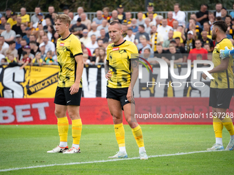 Jacek Goralski plays in a game between Wieczysta Krakow and Pogon Grodzisk Mazowiecki in Krakow, Poland, on September 1, 2024. Polish footba...