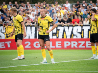 Jacek Goralski plays in a game between Wieczysta Krakow and Pogon Grodzisk Mazowiecki in Krakow, Poland, on September 1, 2024. Polish footba...