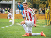 Kamil Odolak plays in a game between Wieczysta Krakow and Pogon Grodzisk Mazowiecki in Krakow, Poland, on September 1, 2024. Polish football...