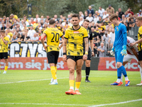 Goku Roman plays in a game between Wieczysta Krakow and Pogon Grodzisk Mazowiecki in Krakow, Poland, on September 1, 2024. Polish football s...