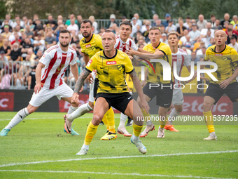 Jacek Goralski plays in a game between Wieczysta Krakow and Pogon Grodzisk Mazowiecki in Krakow, Poland, on September 1, 2024. Polish footba...