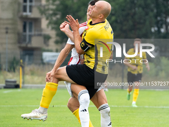 Michal Pazdan plays in a game between Wieczysta Krakow and Pogon Grodzisk Mazowiecki in Krakow, Poland, on September 1, 2024. Polish footbal...