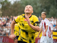 Michal Pazdan plays in a game between Wieczysta Krakow and Pogon Grodzisk Mazowiecki in Krakow, Poland, on September 1, 2024. Polish footbal...