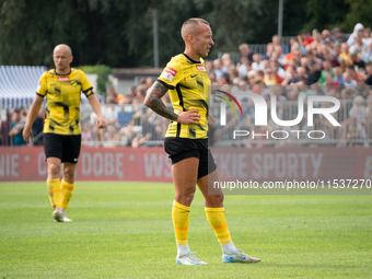 Jacek Goralski plays in a game between Wieczysta Krakow and Pogon Grodzisk Mazowiecki in Krakow, Poland, on September 1, 2024. Polish footba...