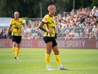 Jacek Goralski plays in a game between Wieczysta Krakow and Pogon Grodzisk Mazowiecki in Krakow, Poland, on September 1, 2024. Polish footba...