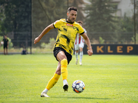 Manuel Torres plays in a game between Wieczysta Krakow and Pogon Grodzisk Mazowiecki in Krakow, Poland, on September 1, 2024. Polish footbal...