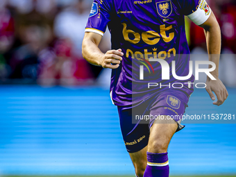 Go Ahead Eagles player Mats Deijl during the match PSV vs. Go Ahead Eagles at the Philips Stadium for the Dutch Eredivisie 4th round season...