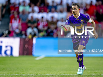 Go Ahead Eagles player Mats Deijl during the match PSV vs. Go Ahead Eagles at the Philips Stadium for the Dutch Eredivisie 4th round season...