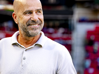 PSV trainer Peter Bosz during the match between PSV and Go Ahead Eagles at the Philips Stadium for the Dutch Eredivisie 4th round season 202...