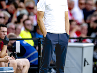 Go Ahead Eagles trainer Paul Simonis during the match PSV vs. Go Ahead Eagles at the Philips Stadium for the Dutch Eredivisie 4th round seas...