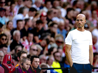 Go Ahead Eagles trainer Paul Simonis during the match PSV vs. Go Ahead Eagles at the Philips Stadium for the Dutch Eredivisie 4th round seas...