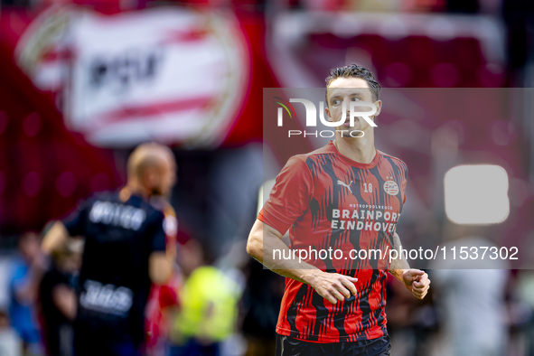 PSV player Olivier Boscagli during the match PSV vs. Go Ahead Eagles at the Philips Stadium for the Dutch Eredivisie 4th round season 2024-2...