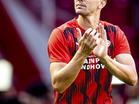 PSV player Luuk de Jong plays during the match PSV vs. Go Ahead Eagles at the Philips Stadium for the Dutch Eredivisie 4th round season 2024...