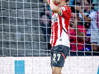 PSV player Hirving Lozano plays during the match PSV vs. Go Ahead Eagles at the Philips Stadium for the Dutch Eredivisie 4th round season 20...