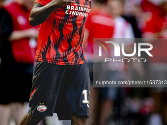 PSV player Johan Bakayoko plays during the match PSV vs. Go Ahead Eagles at the Philips Stadium for the Dutch Eredivisie 4th round season 20...