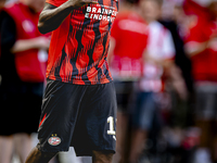 PSV player Johan Bakayoko plays during the match PSV vs. Go Ahead Eagles at the Philips Stadium for the Dutch Eredivisie 4th round season 20...