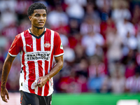 PSV player Malik Tillman plays during the match between PSV and Go Ahead Eagles at the Philips Stadium for the Dutch Eredivisie 4th round se...