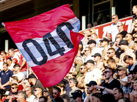 The atmosphere in the stadium during the match between PSV and Go Ahead Eagles at the Philips Stadium for the Dutch Eredivisie 4th round sea...