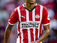 PSV player Malik Tillman plays during the match between PSV and Go Ahead Eagles at the Philips Stadium for the Dutch Eredivisie 4th round se...