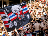 The atmosphere in the stadium during the match between PSV and Go Ahead Eagles at the Philips Stadium for the Dutch Eredivisie 4th round sea...