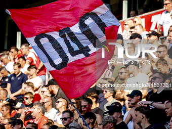 During the match between PSV and Go Ahead Eagles at the Philips Stadium for the Dutch Eredivisie 4th round season 2024-2025 in Eindhoven, Ne...