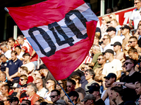 During the match between PSV and Go Ahead Eagles at the Philips Stadium for the Dutch Eredivisie 4th round season 2024-2025 in Eindhoven, Ne...