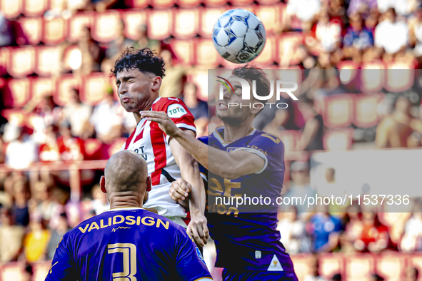 PSV player Ricardo Pepi during the match PSV vs. Go Ahead Eagles at the Philips Stadium for the Dutch Eredivisie 4th round season 2024-2025...