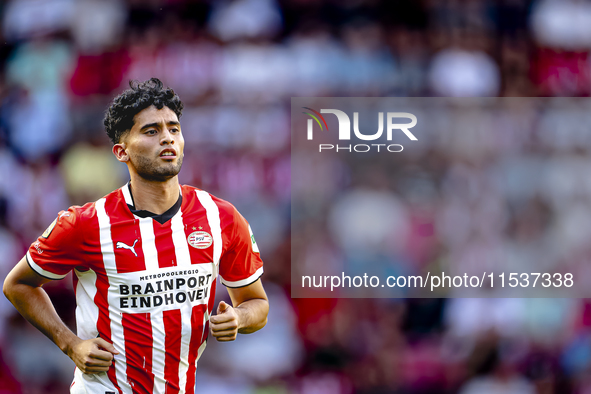 PSV player Ricardo Pepi during the match PSV vs. Go Ahead Eagles at the Philips Stadium for the Dutch Eredivisie 4th round season 2024-2025...