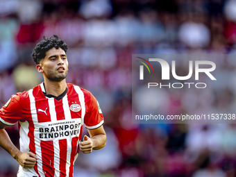 PSV player Ricardo Pepi during the match PSV vs. Go Ahead Eagles at the Philips Stadium for the Dutch Eredivisie 4th round season 2024-2025...