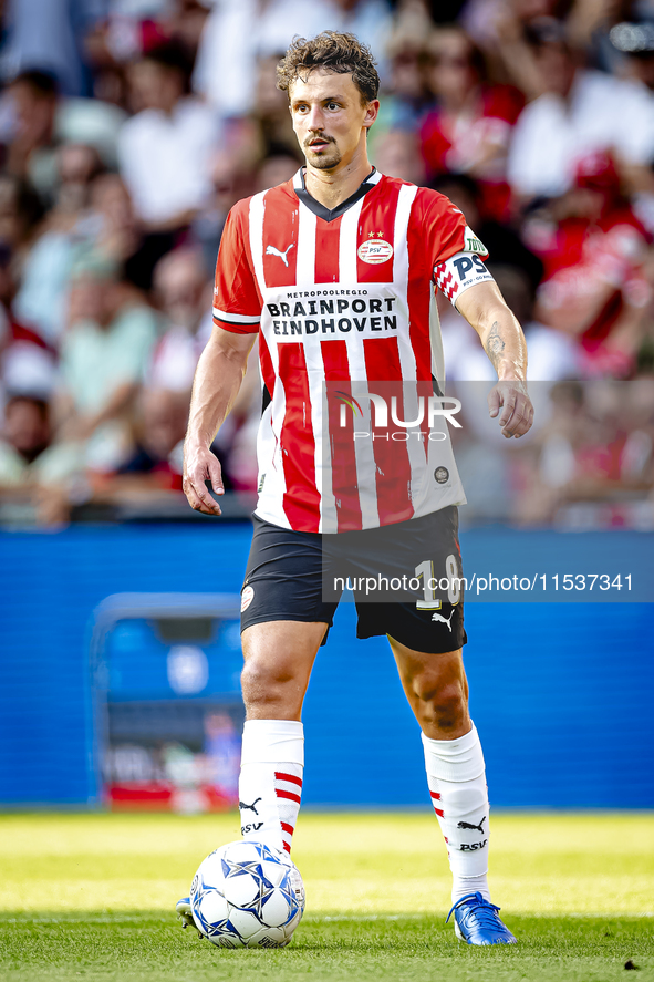 PSV player Olivier Boscagli during the match PSV vs. Go Ahead Eagles at the Philips Stadium for the Dutch Eredivisie 4th round season 2024-2...