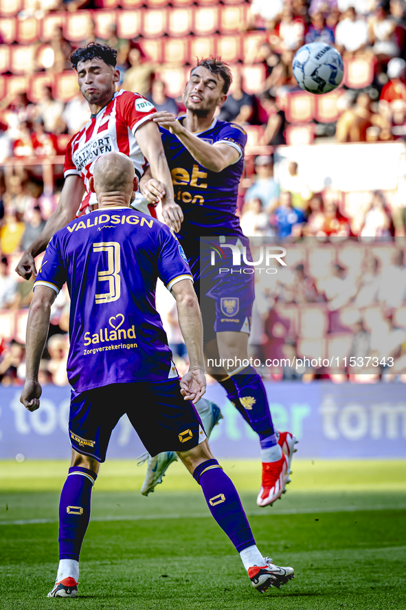 PSV player Ricardo Pepi during the match PSV vs. Go Ahead Eagles at the Philips Stadium for the Dutch Eredivisie 4th round season 2024-2025...