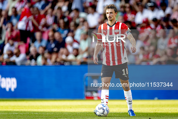 PSV player Olivier Boscagli during the match PSV vs. Go Ahead Eagles at the Philips Stadium for the Dutch Eredivisie 4th round season 2024-2...