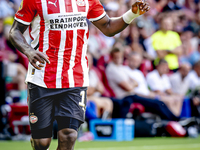 PSV player Johan Bakayoko plays during the match PSV vs. Go Ahead Eagles at the Philips Stadium for the Dutch Eredivisie 4th round season 20...