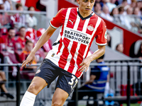 PSV player Richard Ledezma during the match between PSV and Go Ahead Eagles at the Philips Stadium for the Dutch Eredivisie 4th round season...