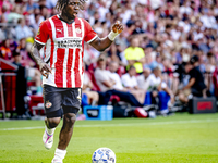 PSV player Johan Bakayoko plays during the match PSV vs. Go Ahead Eagles at the Philips Stadium for the Dutch Eredivisie 4th round season 20...