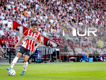 PSV player Richard Ledezma during the match between PSV and Go Ahead Eagles at the Philips Stadium for the Dutch Eredivisie 4th round season...