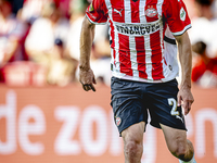 PSV player Hirving Lozano plays during the match PSV vs. Go Ahead Eagles at the Philips Stadium for the Dutch Eredivisie 4th round season 20...