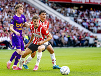 PSV player Guus Til during the match PSV vs. Go Ahead Eagles at the Philips Stadium for the Dutch Eredivisie 4th round season 2024-2025 in E...