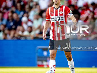 PSV player Olivier Boscagli during the match PSV vs. Go Ahead Eagles at the Philips Stadium for the Dutch Eredivisie 4th round season 2024-2...